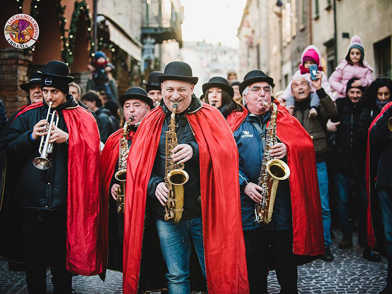 Befana festival in Urbania - Epiphany in Italy 